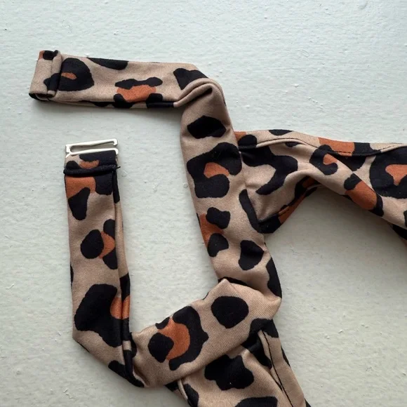 SHEIN Leopard Print One Piece Swimsuit NWOT - Picture 4 of 5